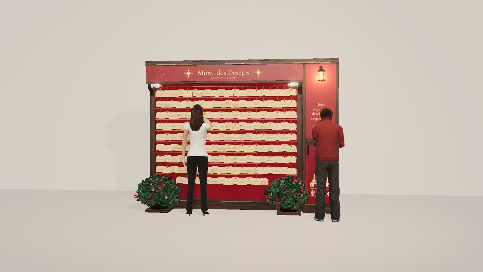O Mural dos Desejos em 3D